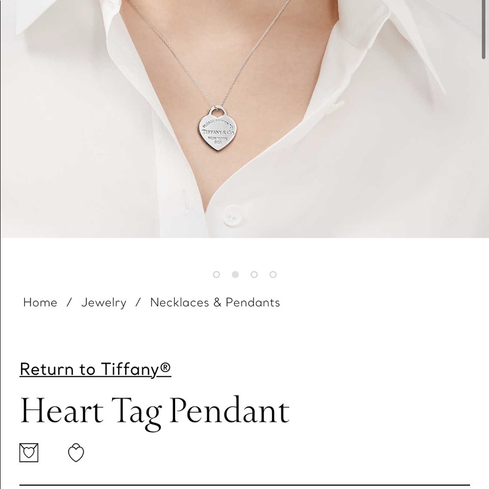 Tiffany & Co heart tag necklace